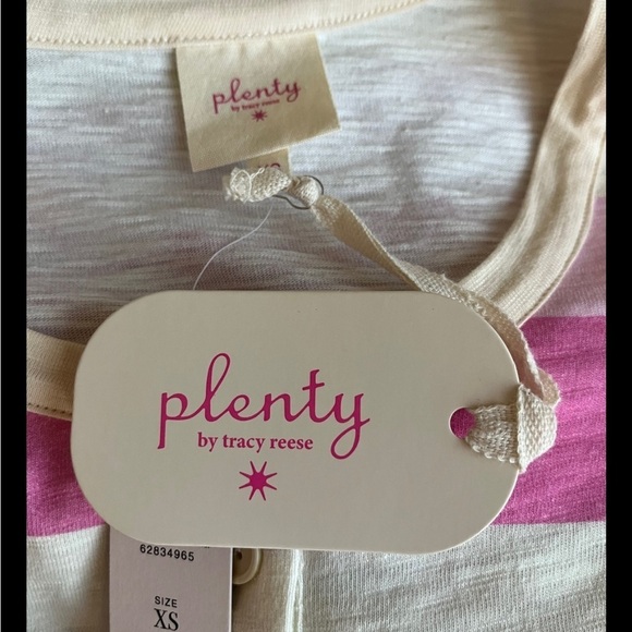 Anthropologie Plenty By Tracy Reese Striped Button Down Pouf Sleeve 100% Cotton - Picture 4 of 6